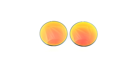 Lenses - mirror sun - red - O - 75mm (pár) - bez polarizace