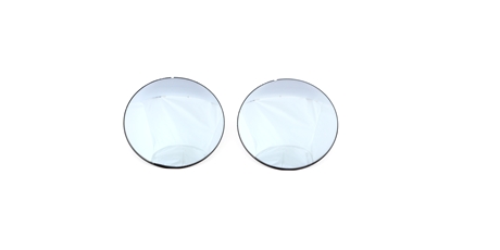 Lenses - mirror sun - silvery - O - 75mm (pár) - bez polarizace