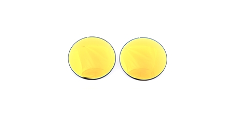 Lenses - mirror sun - yellow - O - 75mm (pár) - bez polarizace