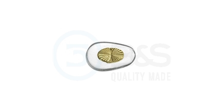 sedýlka - click PVC, zlatá vložka 12 mm  20 ks (BS023112)