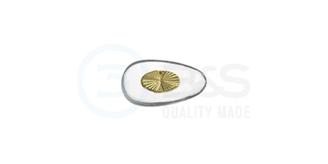 sedýlka - click PVC, zlatá vložka 15 mm  20 ks (BS023115)