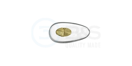 sedýlka - click PVC, zlatá vložka 17,5 mm  20 ks (BS023117)